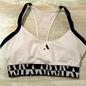 AARMY white and black Sport Bra. Size S